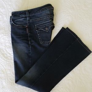 Silver Pioneer Womens Dark Wash Bootcut Jeans